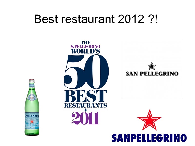 Best restaurant 2012 ?!